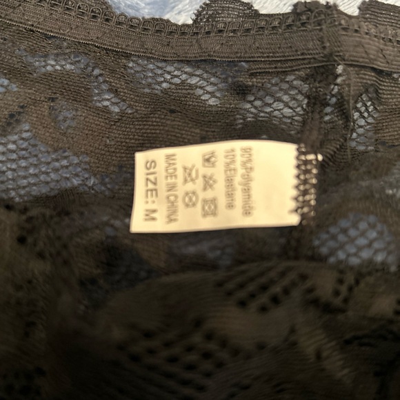 Lingerie Set Black Lace Bralette Bra Matching Panties Waist Fit sexy pick size - Picture 5 of 10